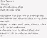 A picture of step 1 of Candy cane popcorn.