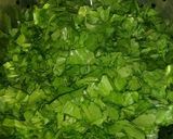 A picture of step 3 of Palak khichdi.