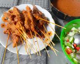 Foto langkah ke 6 dari resep Sate Ayam Bumbu Kacang.