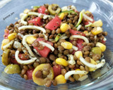Foto del paso 6 de la receta: Ensalada de lentejas con sandía y calabacín