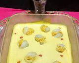A picture of step 4 of Mango Cream With Stuffed Lychee Desserts.