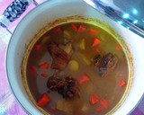 Foto del paso 15 de la receta: Muslo de pavo en roux de curry japonés con patatas y zanahorias