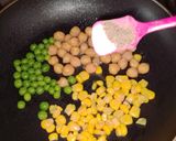 A picture of step 3 of Corn with smashed potatoes.
