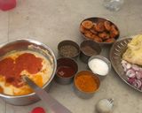 A picture of step 2 of Sour kadhi pakoda.