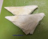A picture of step 3 of Puff – Spicy Mashed potato filling in crispy puff pastry sheets.
