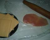 Une image de l'étape 1 de Cigarre de filet de poulet au fromage.