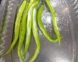 A picture of step 1 of Mirchi bada chaat.