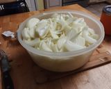 A picture of step 2 of Maggie's French Onion Soup.