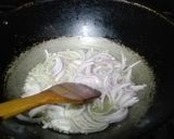 A picture of step 1 of Desi style spaghetti.
