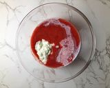 A picture of step 2 of Pink Overnight Oats.
