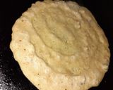 A picture of step 2 of Masala oats cheela pizza.