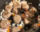A picture of step 3 of Morrocan lamb meatball tagine.