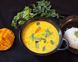 A picture of step 7 of Gujrati Special Fajeto (Mango kadhi).