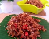 Foto langkah ke 4 dari resep Sambal Kelapa Teri #Sambel Nyuh Gerang#KulinerBali.