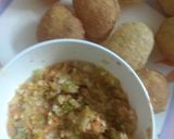 A picture of step 3 of Pani puri ki puri ka pakoda.