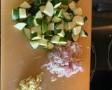 A picture of step 1 of Quick Prawn Orzo.