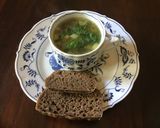 A picture of step 3 of California Farm Thick Pea Soup with Rye.