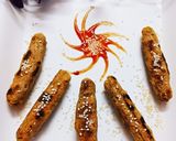 A picture of step 5 of Leftover Puri Sticks.