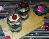Foto langkah ke 3 dari resep Cake in the jar (cake dalam gelas) 😂.