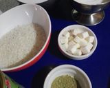 Foto del paso 1 de la receta: Arroz con leche de coco y té matcha (vegano)