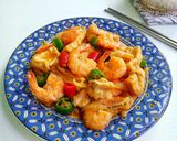 Foto langkah ke 6 dari resep Udang Tahu Asam Manis.