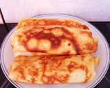 Une image de l'étape 5 de Crêpes fourrées jambon fromage.