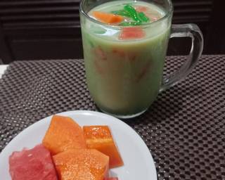 Es Cendol Buah Sirup Pandan - Step 2