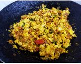 A picture of step 4 of Paneer Bhurji.