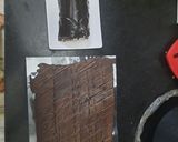 A picture of step 6 of Dark chocolate swissroll.