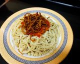 A picture of step 8 of Egyptian Koshari.