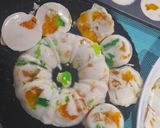 A picture of step 5 of Tri colour delight.
