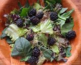 Foto del paso 1 de la receta: Ensalada verde con zarzamoras, almendras y queso de cabra