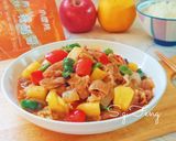 A picture of step 8 of Sweet and Sour Pork.