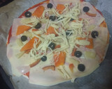 Foto del paso 2 de la receta: Pizza hawaiana con papaya y piña