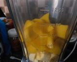 A picture of step 1 of Mango & Banana Smoothie #Theme Challenge.