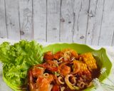 Foto langkah ke 8 dari resep Udang Cumi Saos Padang Sedap Mantap.