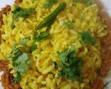 A picture of step 3 of Puffed rice upma.