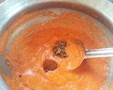 A picture of step 3 of Mushroom peas masala.