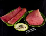 A picture of step 6 of Beetroot Pink Topi Dosa.