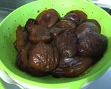 Une image de l'étape 1 de Flan aux prunes et crème de citron.