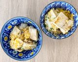 Une image de l'étape 10 de Recette Japonaise : Tofu-don végétarienne à la façon Oyakodon.