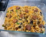 Une image de l'étape 15 de Riz aux chorizos, aubergine et poivron.