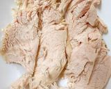A picture of step 2 of My Steamed Chicken, Bacon Cheese and Mayo French Stick 🥰.