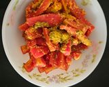 A picture of step 2 of Instant Carrot Pickle.