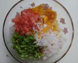 A picture of step 1 of Mango salsa.