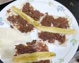 A picture of step 2 of Banana Nutella Roll.
