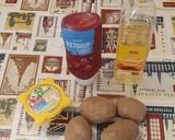 Foto del paso 1 de la receta: Patatas caseras con salsa de ajoaceite y ketchup 🥔✅🗣📢