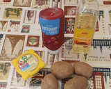 Foto del paso 1 de la receta: Patatas caseras con salsa de ajoaceite y ketchup 🥔✅🗣📢