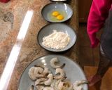 A picture of step 1 of Coconut shrimps.