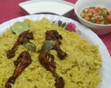 A picture of step 8 of Chicken Mandi.